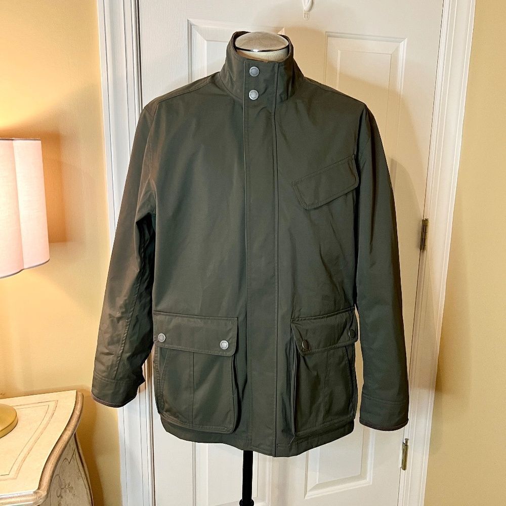 EUC Men's Timberland Waterproof Dark Olive Green Classic Field Jacket Size XL